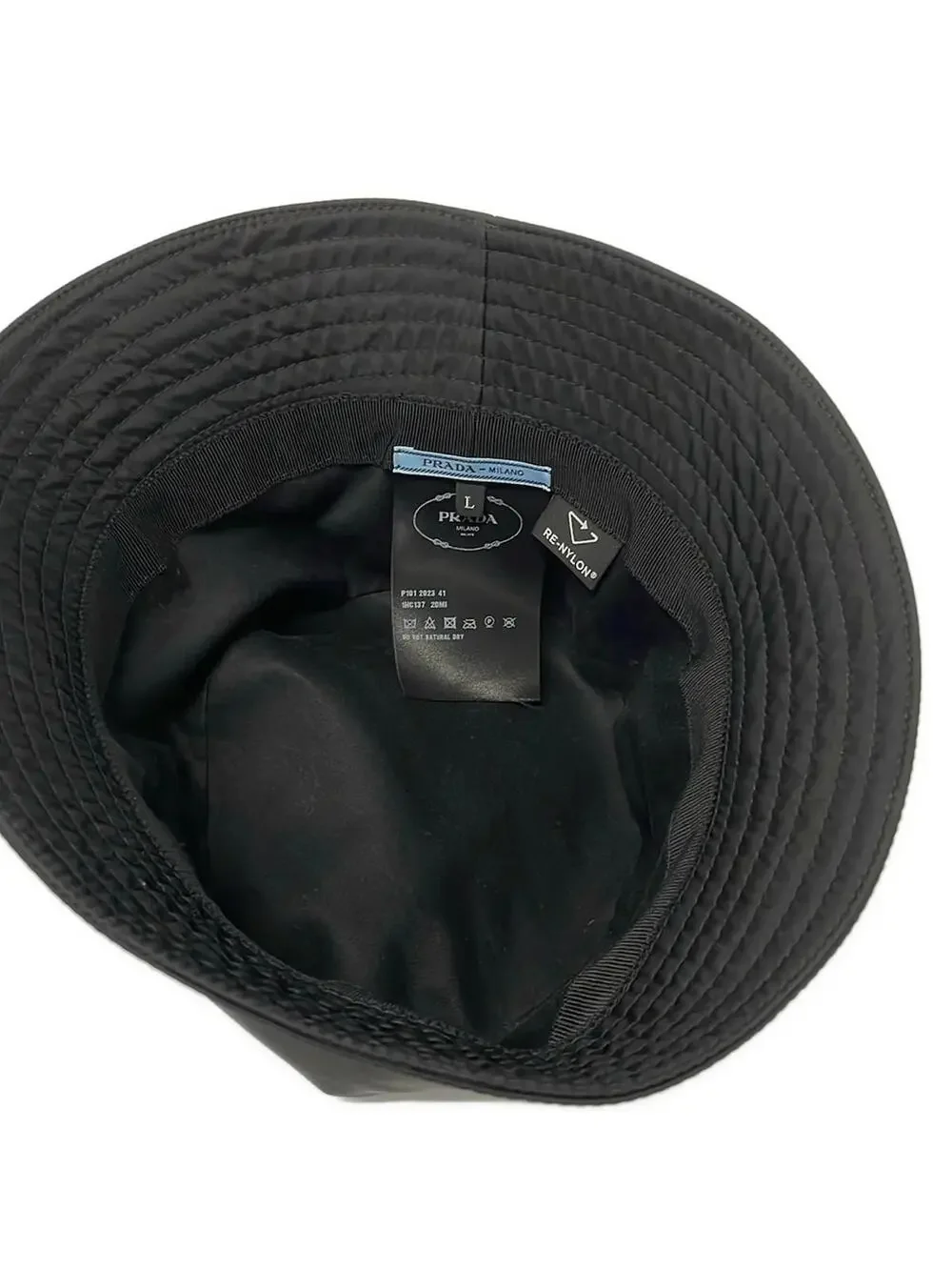 Prada Re-Nylon Bucket Hat Black #279929P58B